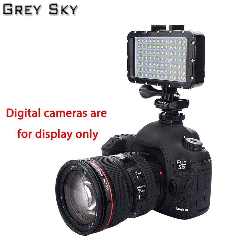 Para Gopro Hero7 6 5 3 SJCAM SJ5000 Xiaomi yi Mijia EKEN H9 acción/cámara SLR lámpara fotográfica subacuática buceo