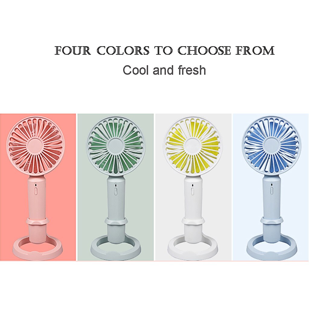 Usb Oplaadbare Mini Handheld Desk Fan Verstelbare Snelheid Voor Thuis En Reizen Draagbare Koeler Ventilator Voor Outdoor