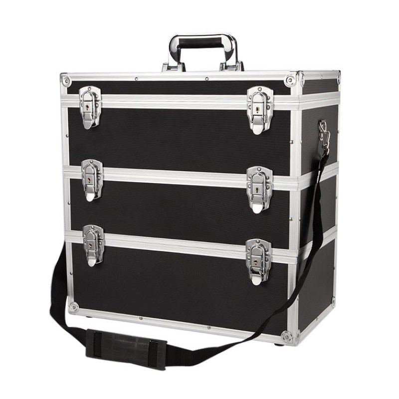 tool case Multi-layer combination storage toolbox portable multi-function Hardware large capacity repair aluminum alloy car box