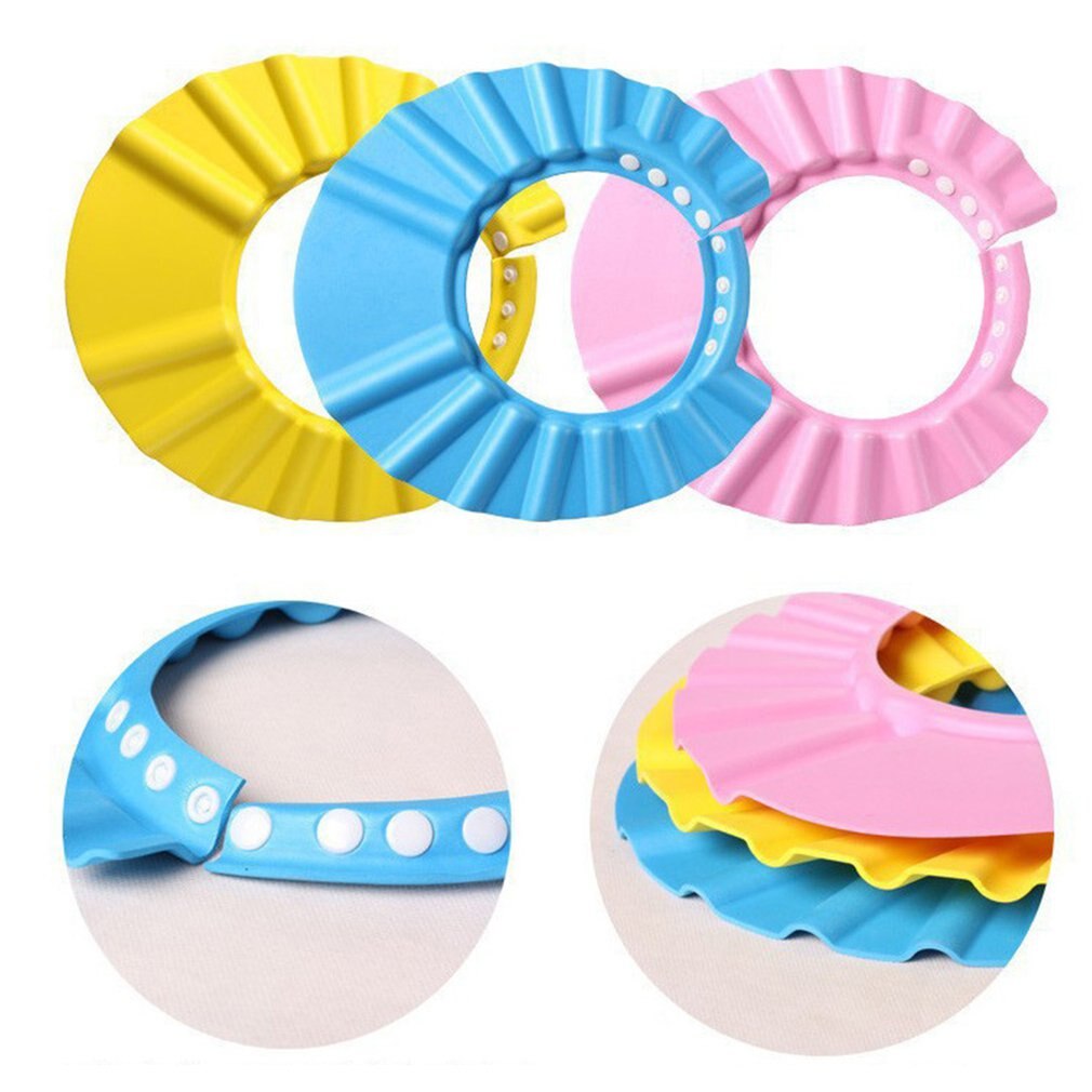 Verstelbare Baby Shower Cap Baby Kids Kinderen Bad Shampoo Shield Hat Hairwash Hittebestendigheid Waterdicht