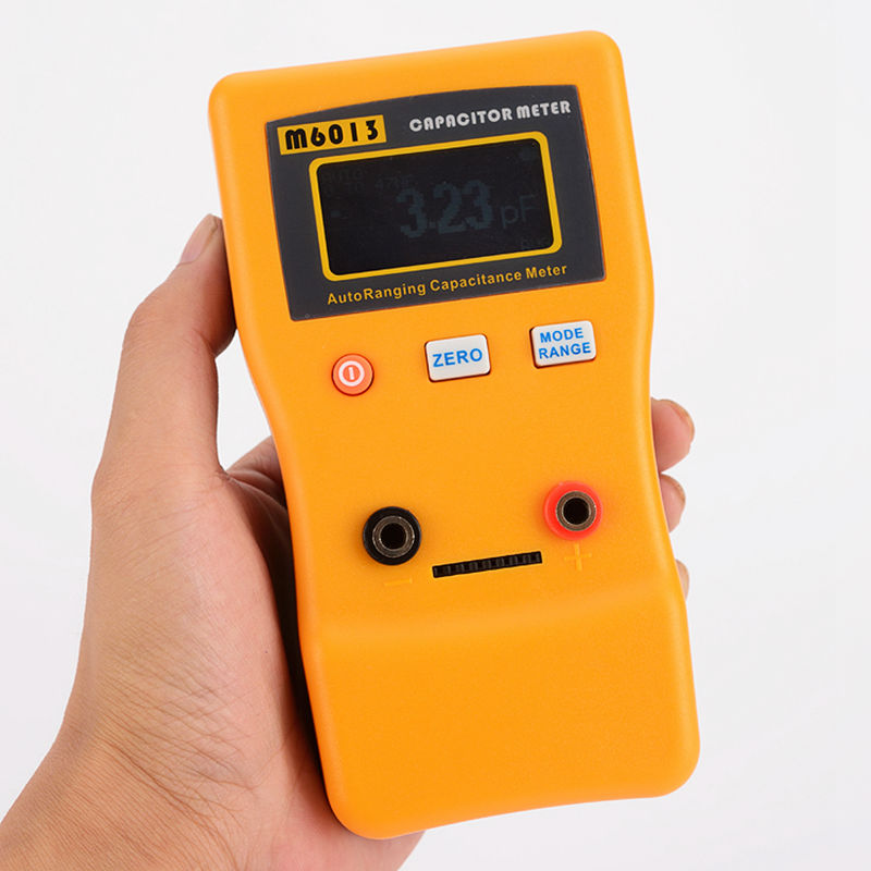 Testeur de condensateur électronique numérique avec sonde de Test de paire, mesureur de capacité à intervalle automatique 0,01 pf à 470000uF