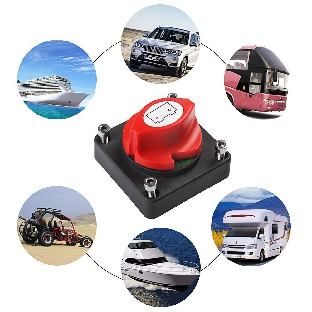 Battery Switch Power Cut On/Off Master Switch Disconnect Isolator for Car Vehicle RV Boat