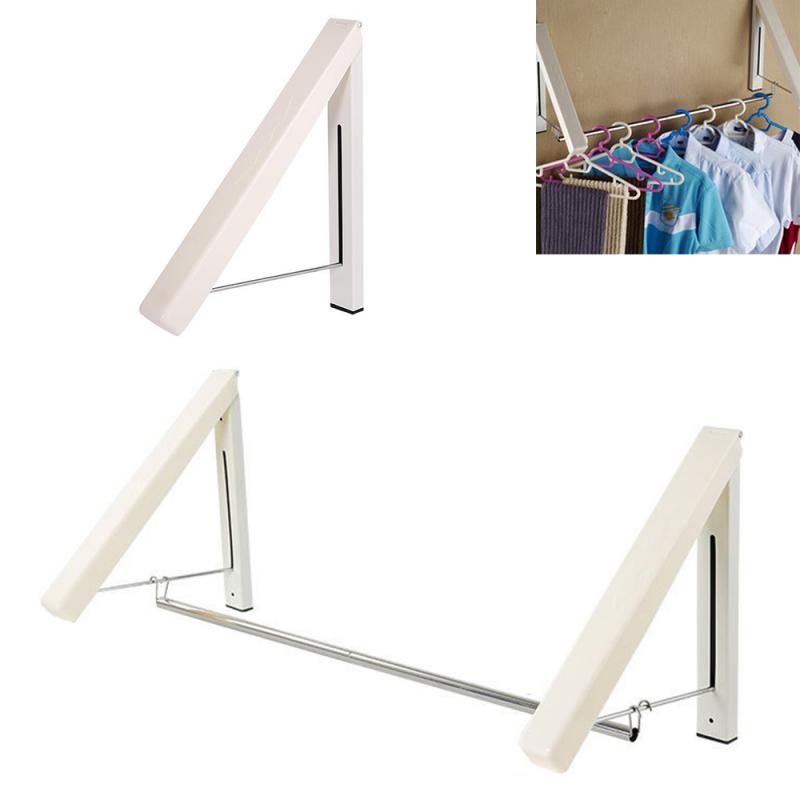 Telescopic Concealed Clothes Rack Drying Rack Folding Adjustable Drying Rack Clothes Outdoor Pole Airer Balcony