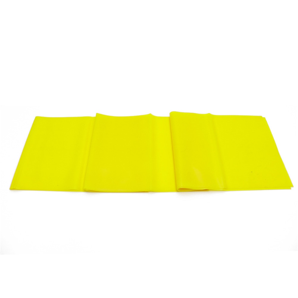 Unisexe Fitness Yoga intérieur Tension bande Fitness exercice Pilates étirement ruban ceinture tirer élastique sangle fournitures: YELLOW