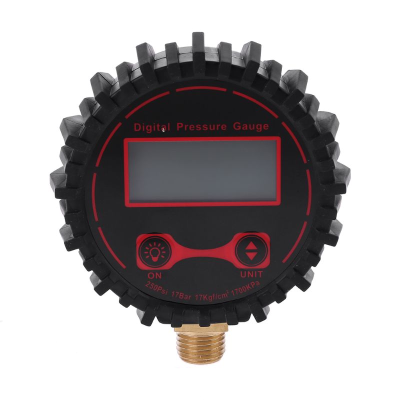 0-250 PSI Digital Reifen Druck Che 1/4 "mit Taschenlampe für Auto Lkw Fahrzeug Fahrrad Motorrad Reifen Inflator Messgerät