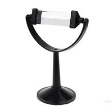 Optical Glass Triple Triangular Prism with Stand for Physics Light Spectrum Teaching