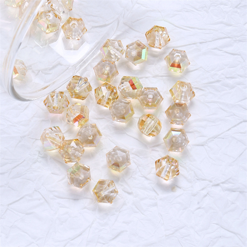 20 piezas cuentas de cristal redondas de Austria de 8mm, cuentas de vidrio facetadas de Color AB, cuentas espaciadoras sueltas para fabricación de joyería, collar de pulsera DIY: Morado