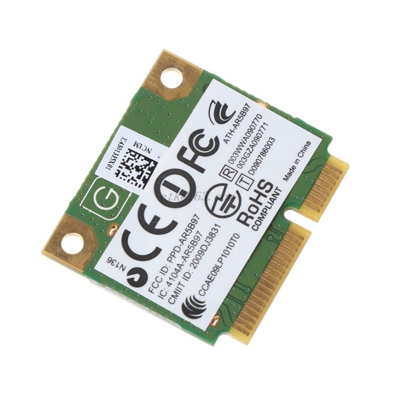 Para atheros ar9287 ar5b97 adaptador sem fio 300 mbps 802.11 b/g/n mini metade pci-e conversor de cartão wi-fi