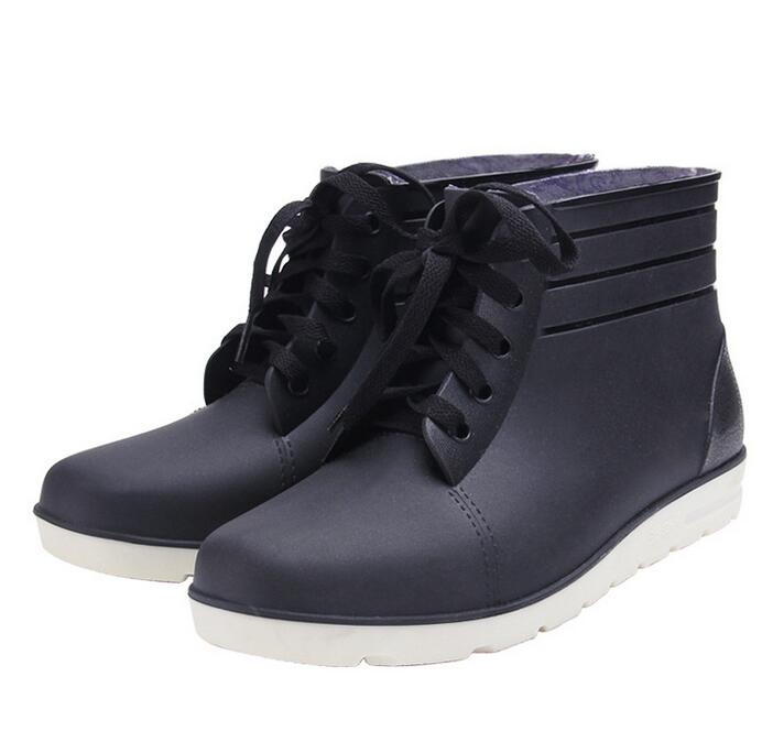 SunNY Everest, Botas de lluvia para hombres, zapatos de agua con cordones, botines, Botas de lluvia, botas cortas para hombre, zapatos antideslizantes para trabajar en el jardín: 9