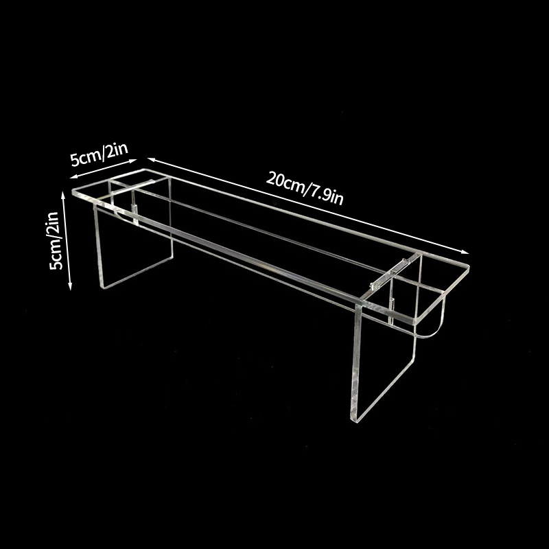 1-3 Tier Acrylic Display Stand Rack Transparent Display Riser Storage Racks Cupcake Dessert Perfume Doll Figures Organizer Shelf