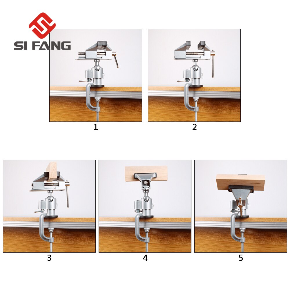 360 Degree Universal Table Bench Vise for Electric Drill Stent Bench Screw Clamp Grinder Holder