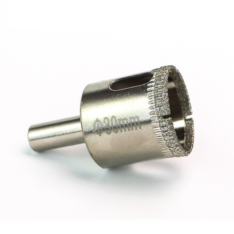 Sierras de copa de diamante, juego de brocas de núcleo hueco para revestimiento de diamante, acero al carbono para vidrio, 6-60mm, 1 Brocas de diamante