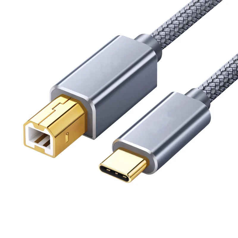 Cavo da usb c a usb 2.0 5ft cavo da tipo c a usb per controller midi, tastiera, interfaccia audio, strumento musicale elettronico: Grigio
