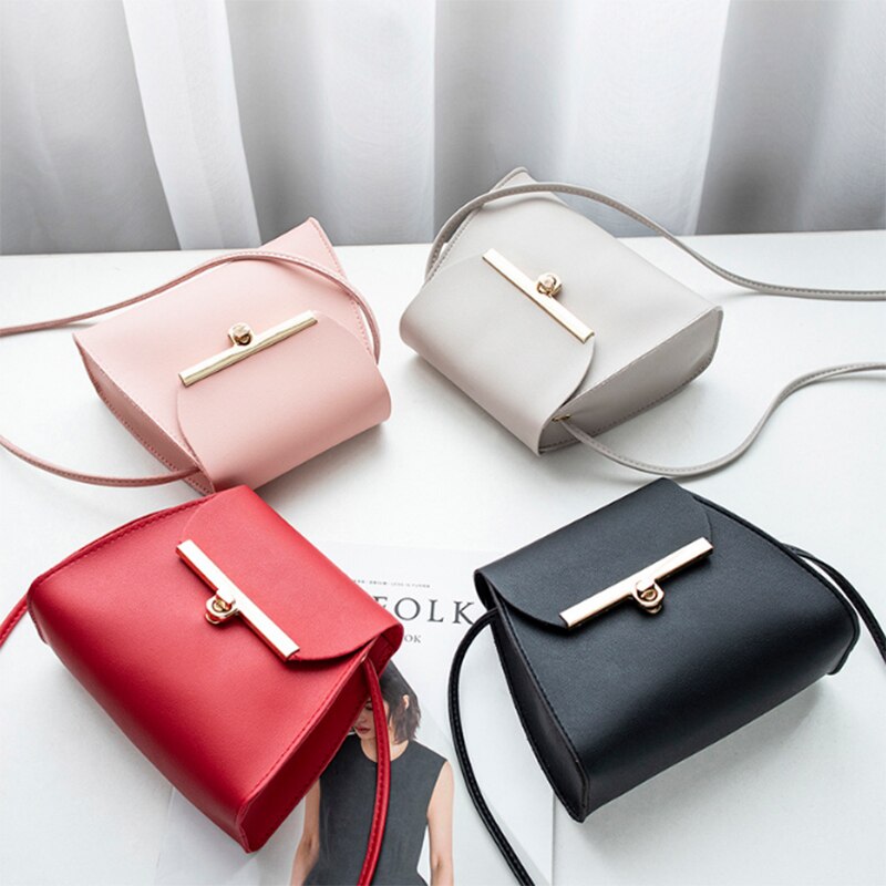 Usoul Dames Kleine Crossbody Schoudertas Rood Pu Lederen Tassen Voor Vrouwen Beknopte Effen Flap Casual Bolsa Feminina