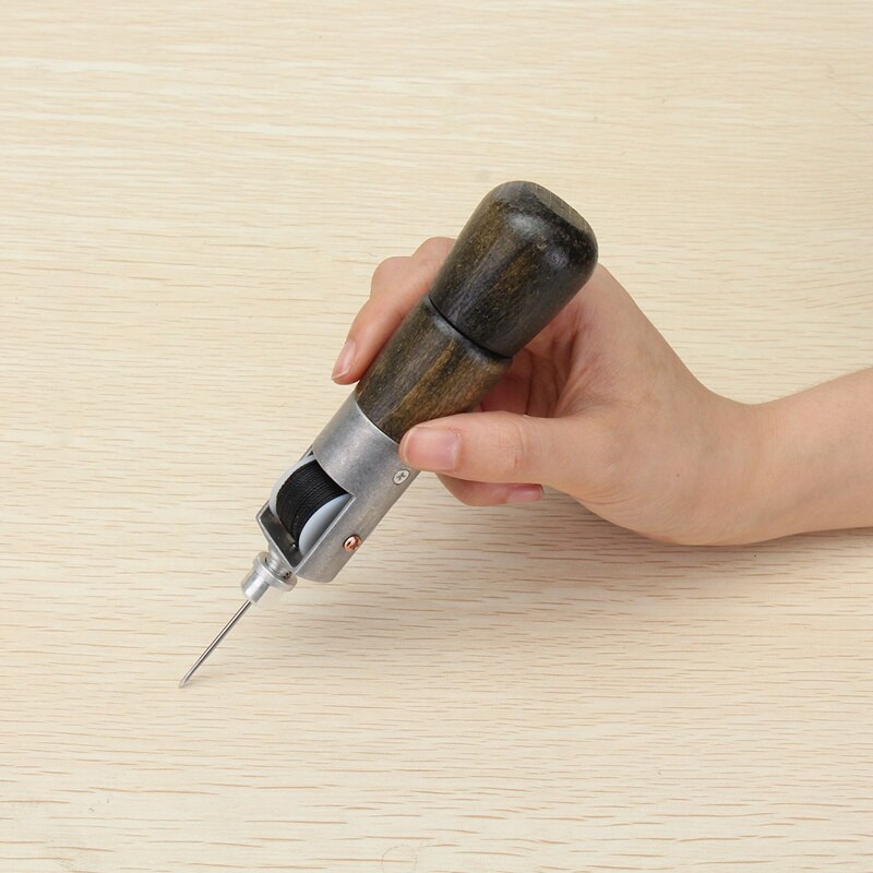 KiWarm Leathercraft Hand Stitching Machine Automatic Leather Sewing Tools for Home Sewing Leathercraft DIY Tool