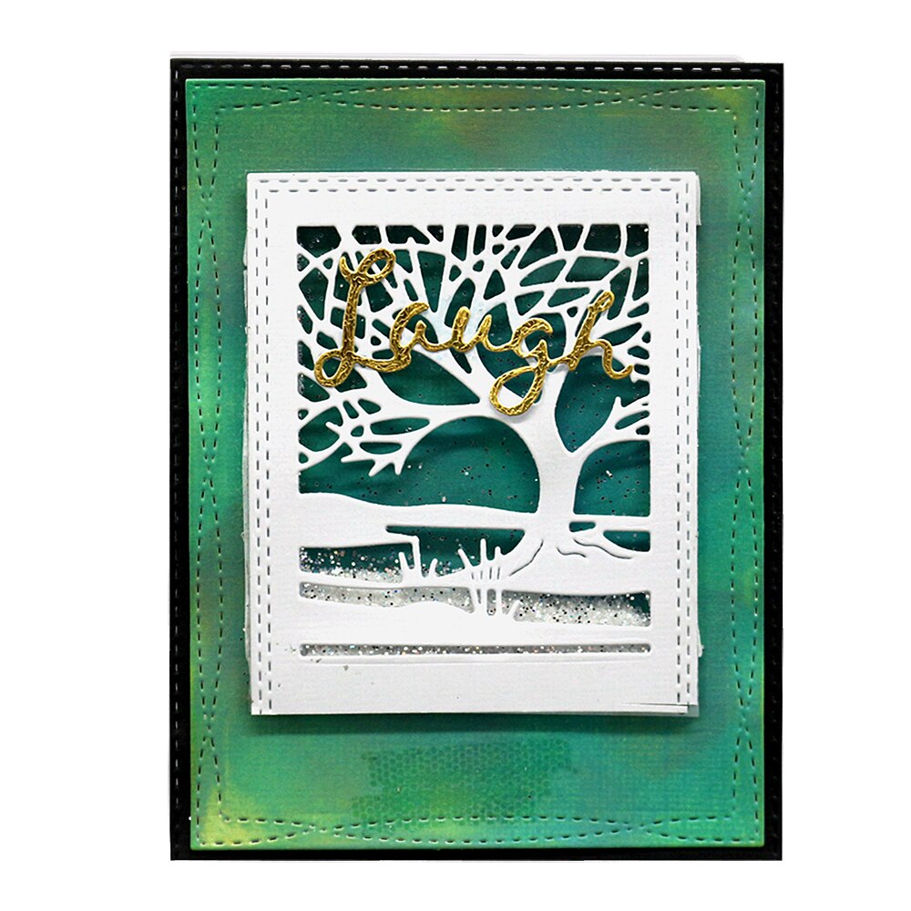 Rectangle Tree Stencils Embossing Metal Cutting Dies DIY Scrapbooking Embossing Photo Album Card Craft Paper Wedding Cards