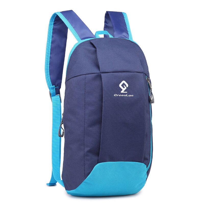 Décontracté Simple petit sac à dos unisexe en plein air Trekking sac à dos hommes femmes 10L léger sac de voyage toile sac à dos pour les filles: Bleu