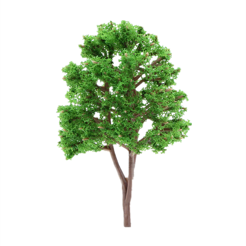 10PCS Miniature Model Sand Table Tree Landscape Miniature City Road Decoration Commercial Real Estate And Other Occasion Models