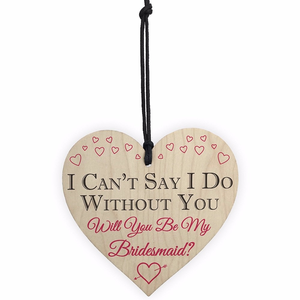 IK Kan niet Zeggen IK Doen Zonder U Zal Je Mijn Bruidsmeisje Nodigen Bridal Shower Wedding Vriendschap Teken Kerst