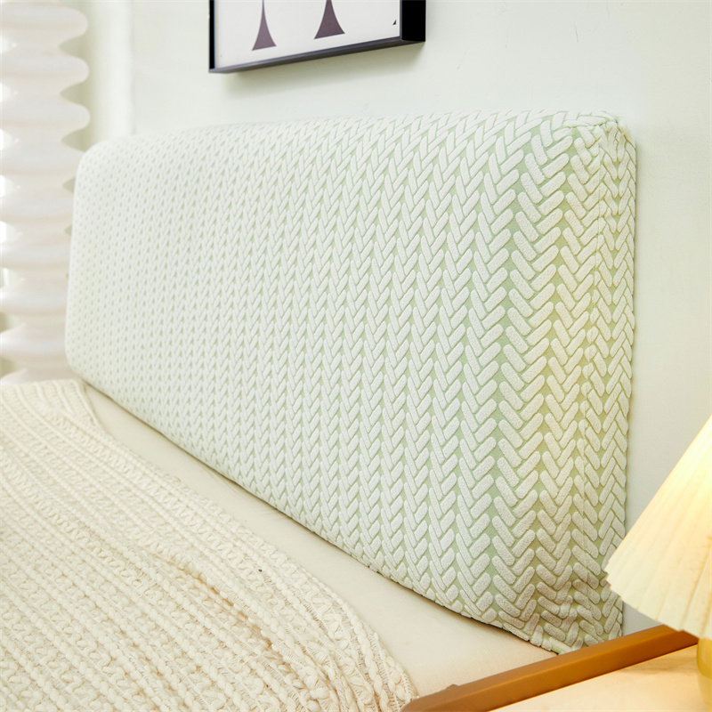 1PC Verdikte Jacquard Bed Hoofdeinde Cover Volledige Dekking Stofdicht Hoofdsteun Protector Duurzaam All-inclusive Home Decor: 1.5 / Bordeaux