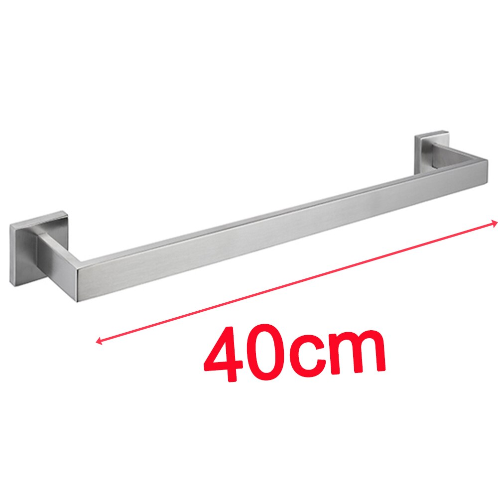 Badkamer Accessoires Set Bagnolux Rvs 304 Single Handdoek Bar Robehaak Toiletrolhouder Handdoek Ring Gepolijste Afwerking: SS-Towel Bar 40CM