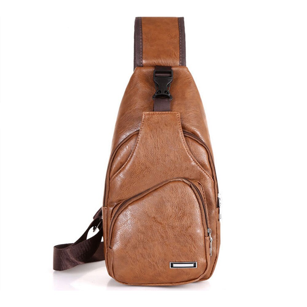 Outdoor Wandelen Schoudertas Sport Crossbody Zakken Anti-Diefstal Borst Zak Multifunctionele Korte Reizen Messenger Borst Pack Voor Mannelijke: light brown