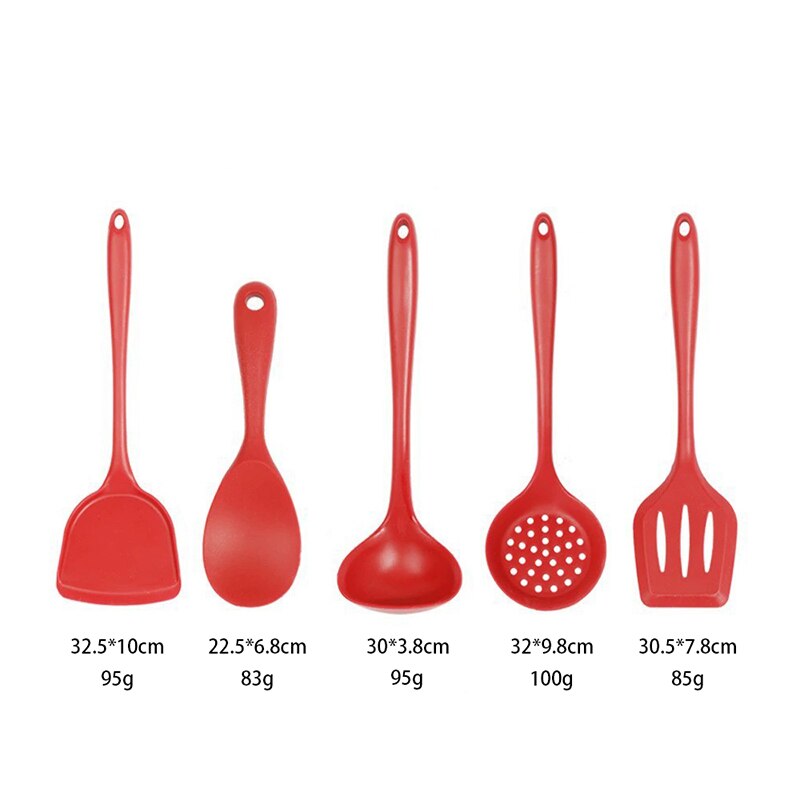 Rice Cooker Silicone Spoon for Cooking Spatula Kitchen Ladle Heat Resistant Tableware With Hollow Out Long Handle Spoon Bar