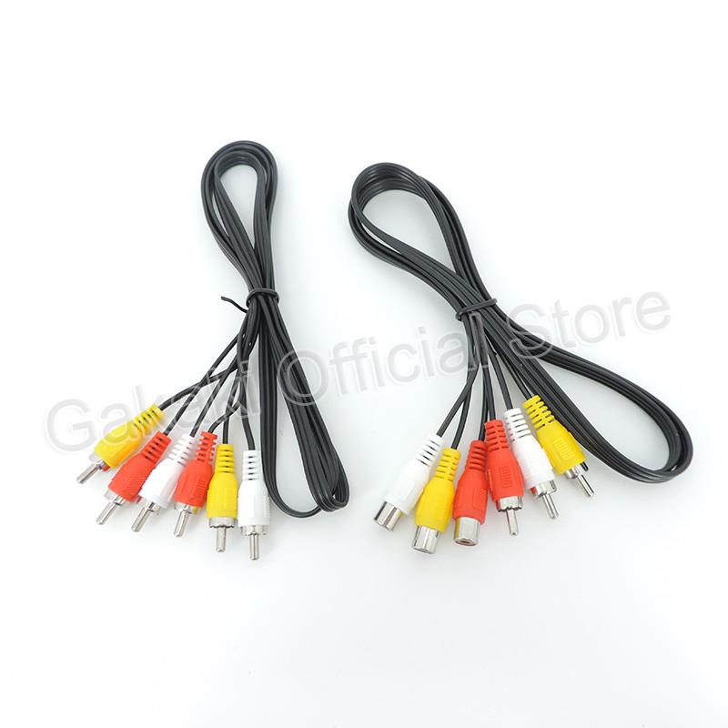 1 M/1.5 M/3 mètres 3 RCA mâle à 3 RCA mâle femelle connecteur Composite Audio vidéo AV câble d'extension câbles de prise