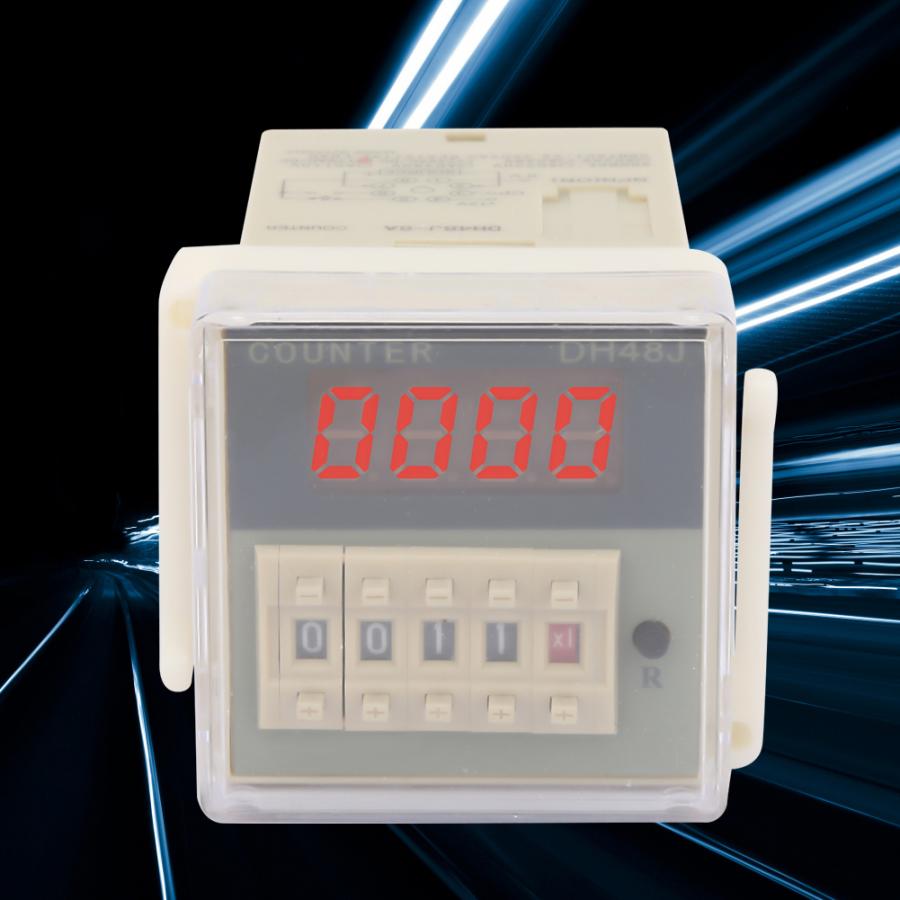 Digital Counter O111ROM DH48J-8A LCD Digital Electronic 8 Pins Counter Delay Time Relay 0-999900