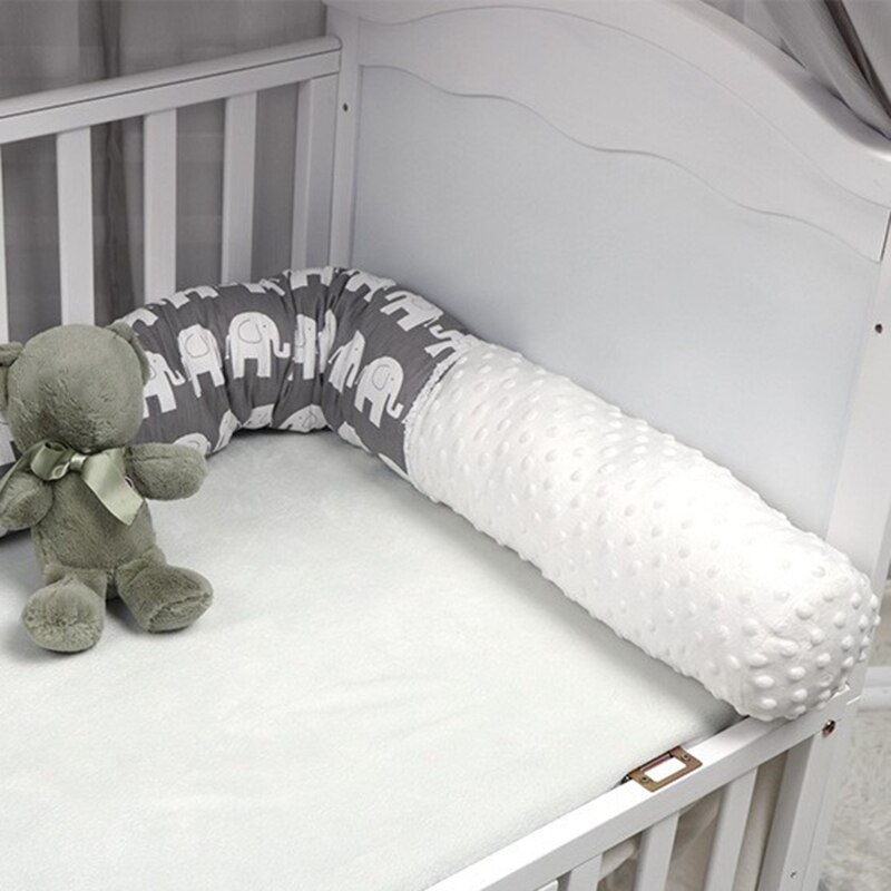 Łóżeczko dziecięce słoń długa poduszka noworodka kołyska ochronne podkładki poduszka dla niemowląt ogrodzenie zdejmowany zderzak wystrój łóżka dla dzieci