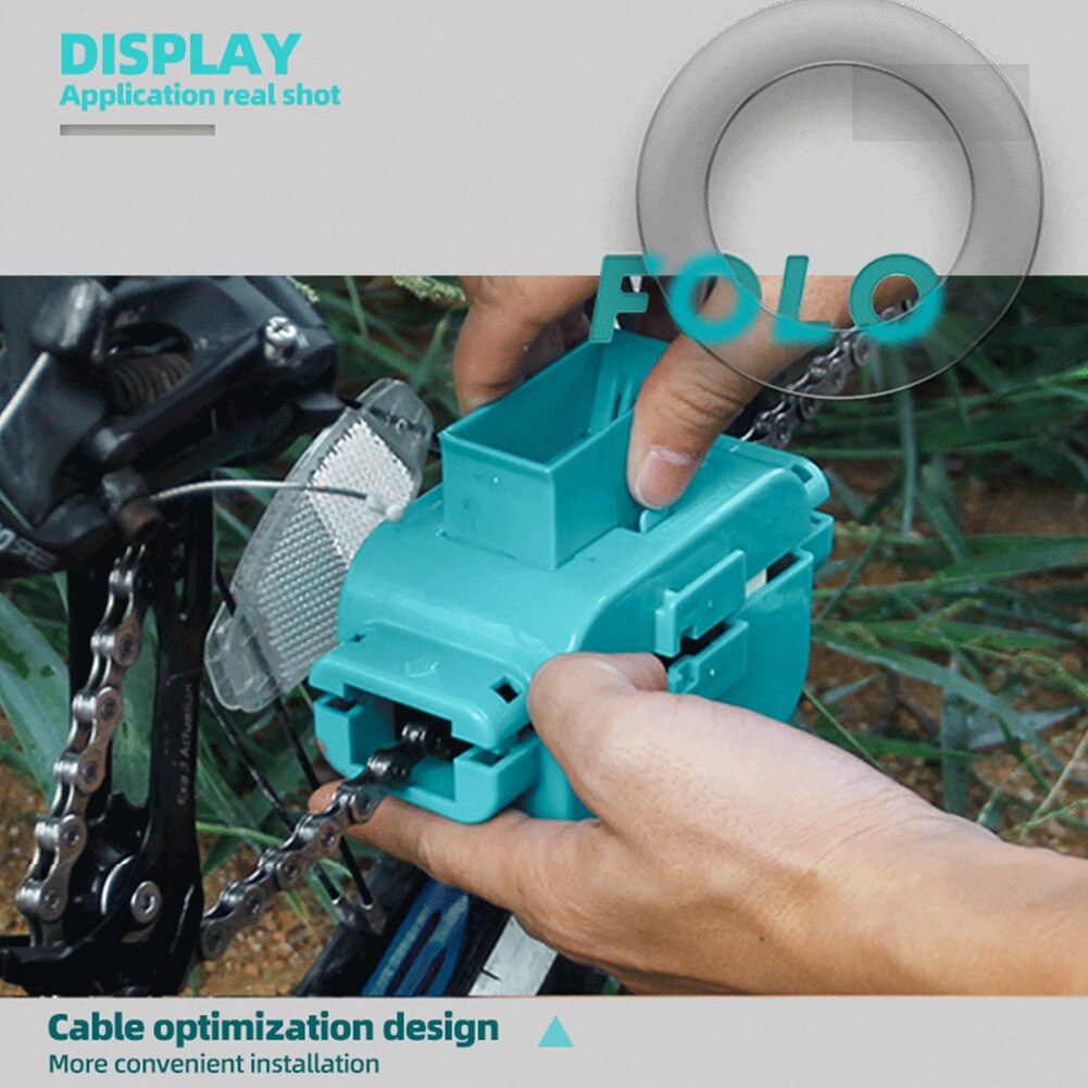 Bicycle Chain Cleaner Bike Clean Machine Brushes Cycling Cleaning Kit Maintenance Suitable for various models