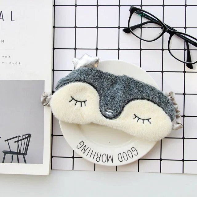 eyes care tool cartoon penguin Sleep Mask Natural Sleeping Eye Mask Eyeshade Cover Shade travel Eye Patch