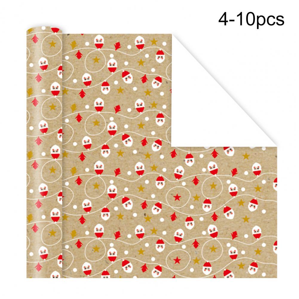 Lightweight 10Pcs Excellent Multi-color Candy Packing Paper Practical Christmas Wrapping Paper Multi-purpose for Party: 4
