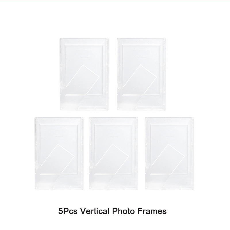 3-- tommers klassisk vertikal fotoramme til fujifilm instax mini 12 film mini link 3/ liplay /11/9/8/40/ evo umiddelbar fotokameraramme: Hvit