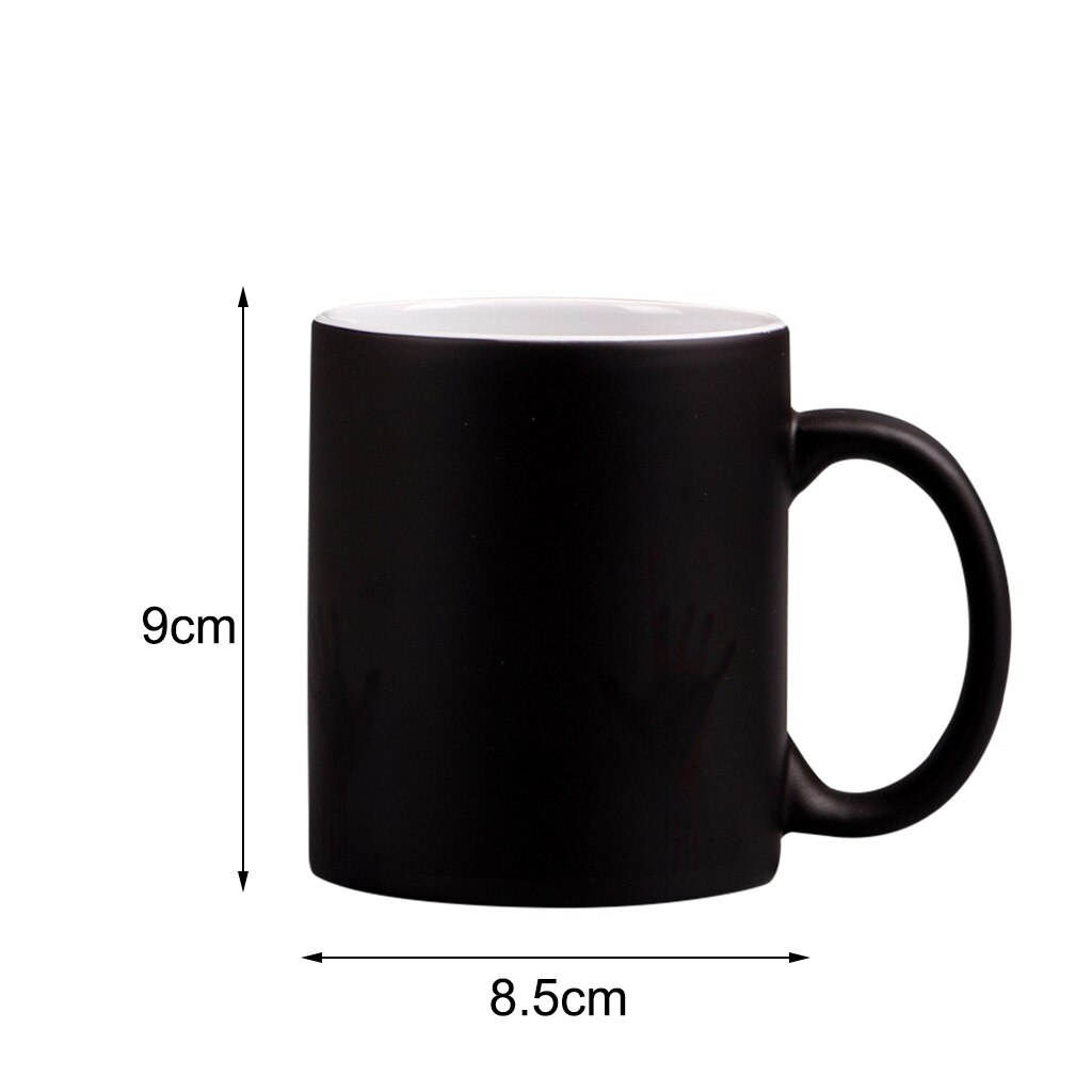 Color Changing Mug Blood Handprint Cup Thermal Color Changing Coffee Cup Beer Mug Tea Glass Whiskey Glass Cups