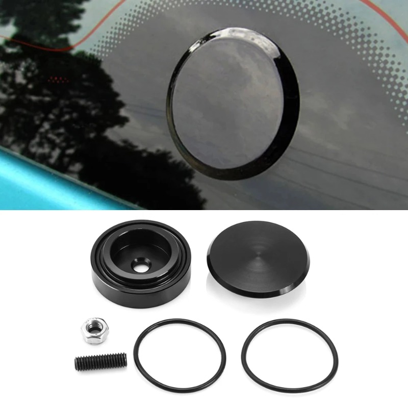 1Set Aluminium Auto Achterruitenwisser Verwijderen Kit Plug Cap Universele Auto Accessoires