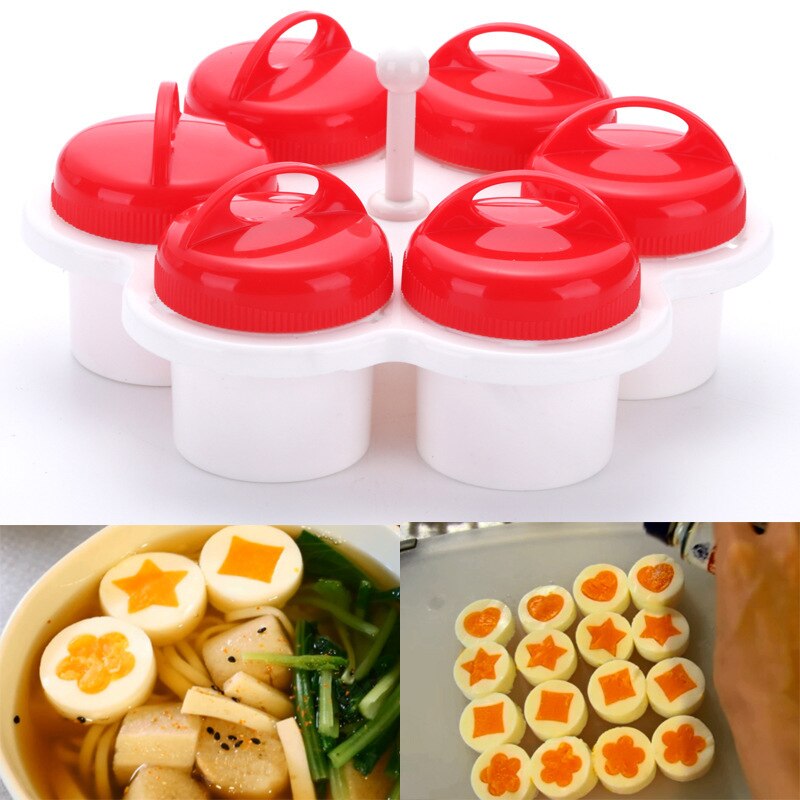 6pcs/set Egg Cooker Poachers Silicone Fancy kitchen accessories Cup Egglettes Fancy Shape Non-stick Accessories