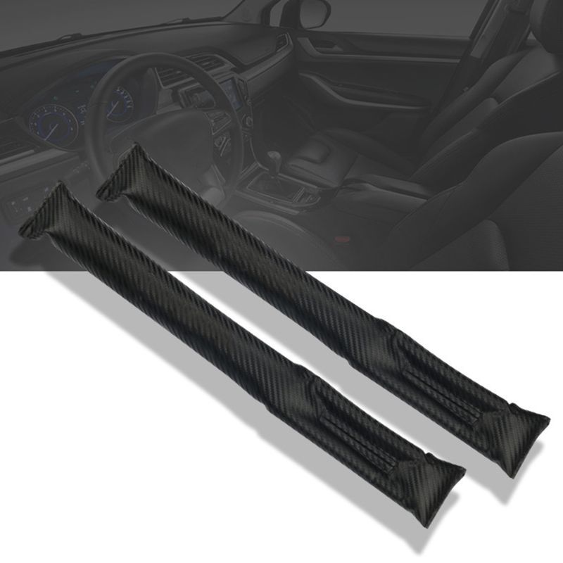 2 Stuks Auto-Styling Universal Carbon Fiber Doek Auto Seat Gap Padding Filler Zetel Lekvrije Pad