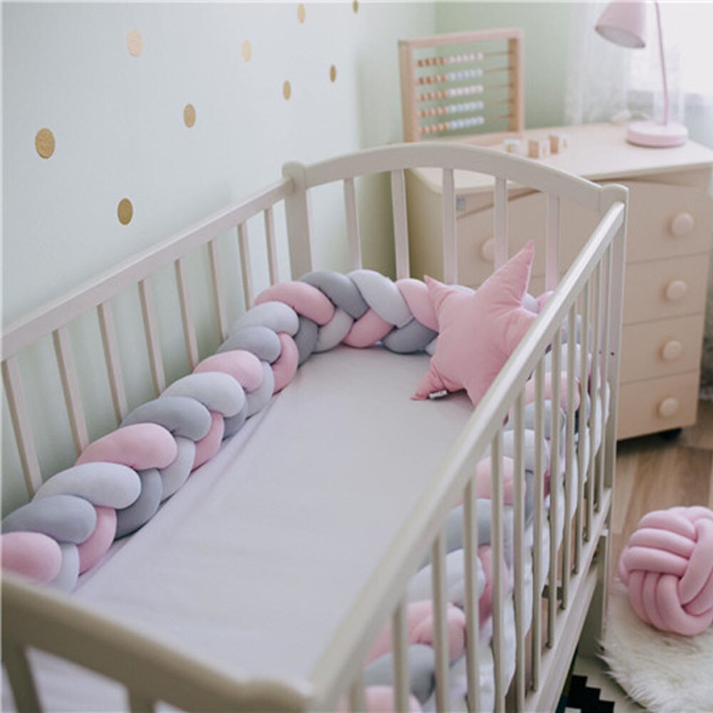 Parachoques para cama de bebé recién nacido, parachoques para bebé infantil en cuna, almohada de cocodrilo de dibujos animados, valla para la cama del bebé, decoración de habitaciones de chicos para niña