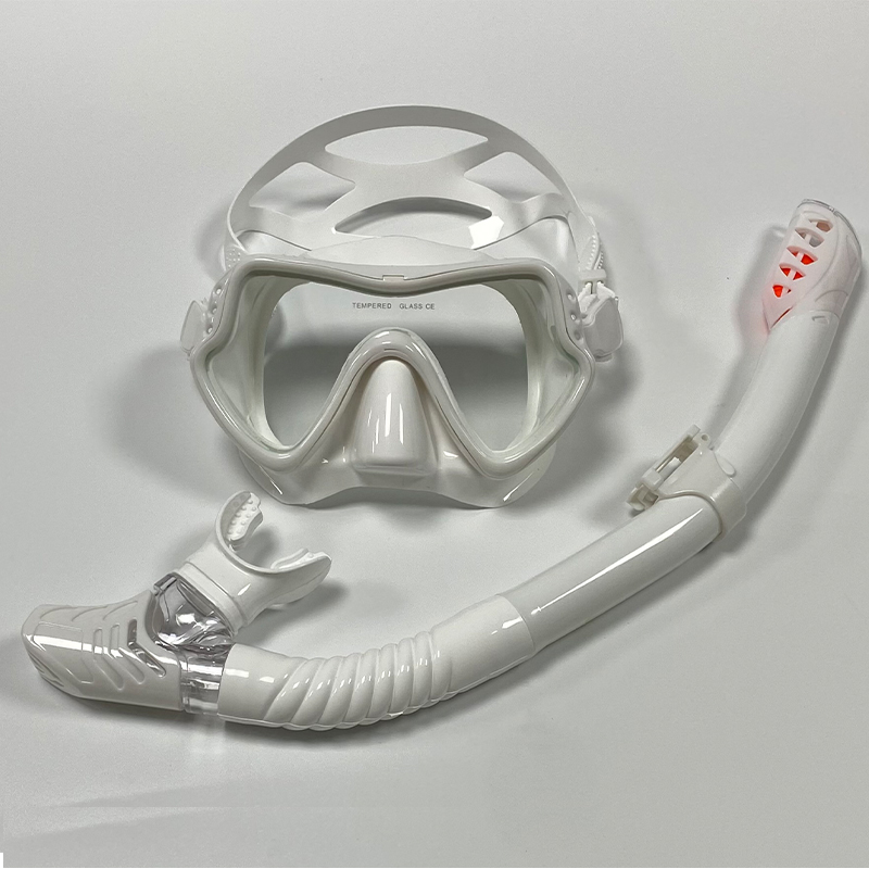 Professionelle Schwimmbrille aus weichem Silikon, Schwimmbrille, UV-Schutzbrille für Männer und Frauen, Tauchmaske: Weiß