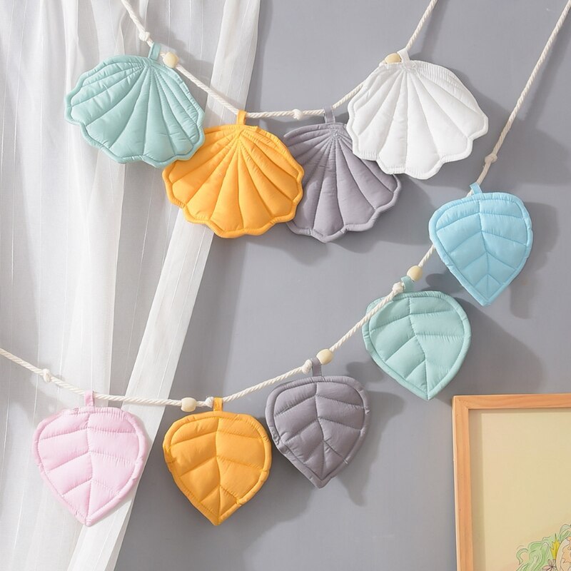 Shell/Leaves Shape Baby Crib Mosquito Net Ornament Wall Hanging Pendant Kids Children Home Decoration