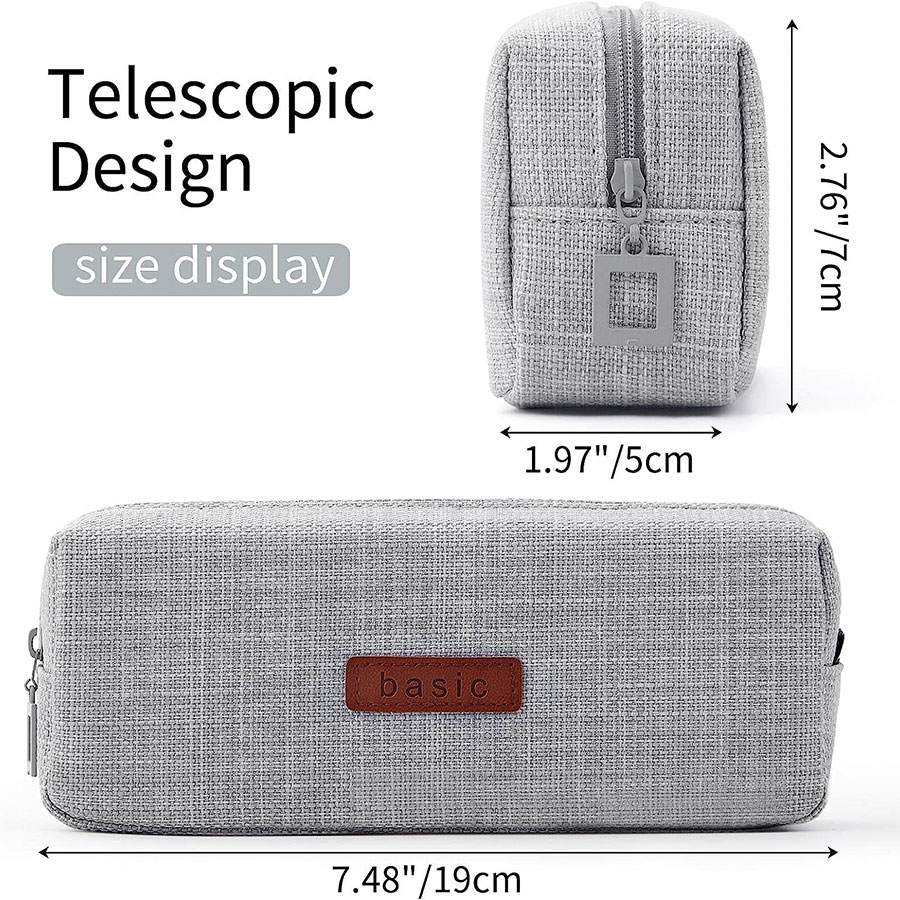 Estuche para lápices, estuche para lápices para estudiantes, bolsa de cosméticos, papelería de oficina, organizador coreano para útiles escolares para estudiantes