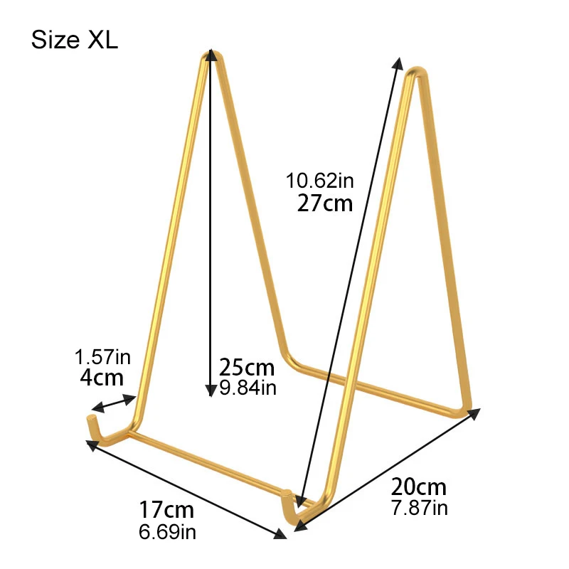 Iron Art Magazine Display Stand Afdruiprek Plaat Kom Fotolijst Fotoboek Voetstuk Opslaghouder Ornamenten Schotelopslag: Paars