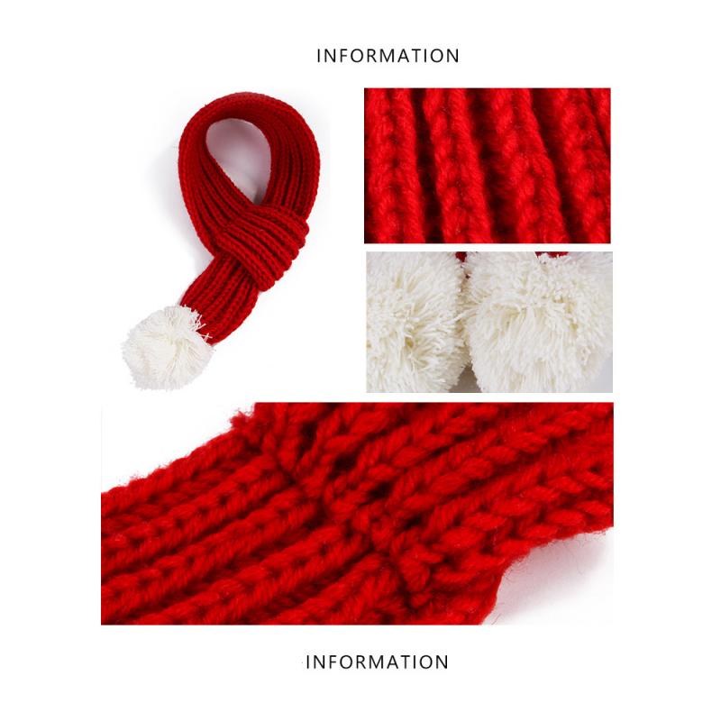 S/M/L Huisdier Gebreide Kerst Sjaal Voor Hond Kat Huisdier Kerst Kostuum Puppy Hond Kitten Chihuahua Teddy kerst Xmas Decoratie