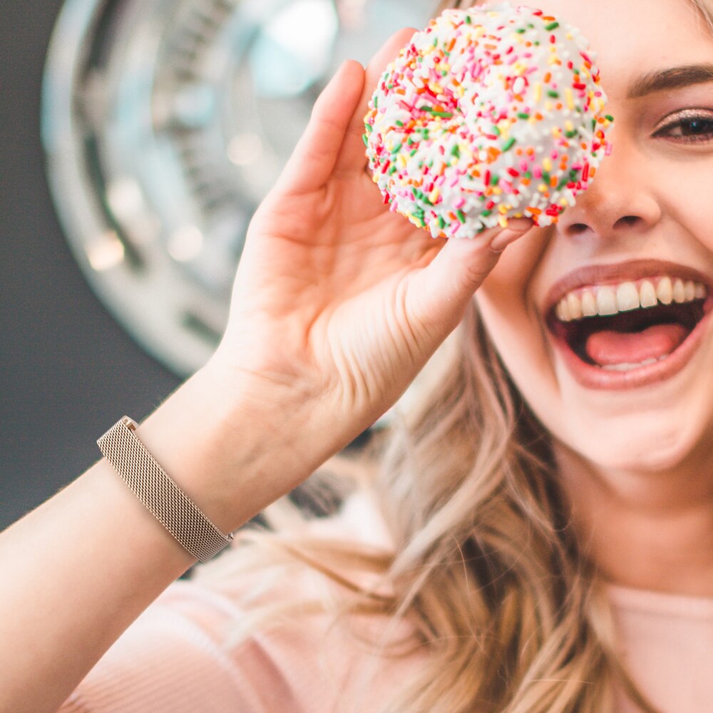 Milanese Strap Watch Band For Fitbit HR/Fitbit Alta Metal Magnetic Loop Band Replacement Bracelet For Fitbit Alta Watchband