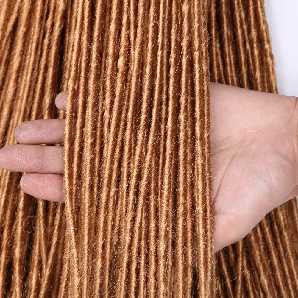 Sallyhair Synthetic Dreadlocks 1 Pack 12strands 20inch Braiding Hair Extensions Crochet Braids Hair White Pink Black