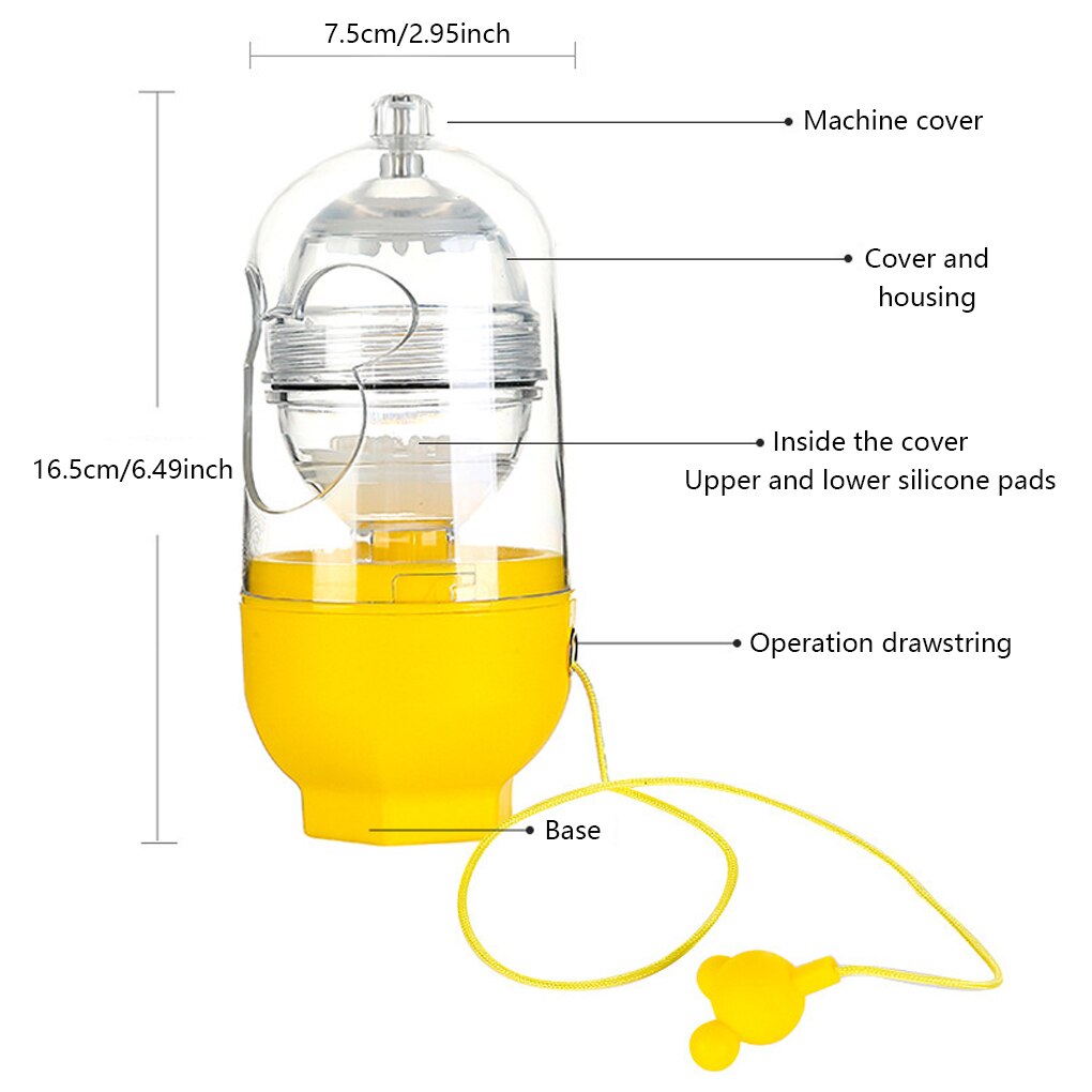 ABS Egg Scrambler Handheld Scrambled Eggs Maker Kitchen Restaurant White Yolk Mixing Tools Cooking Accessories
