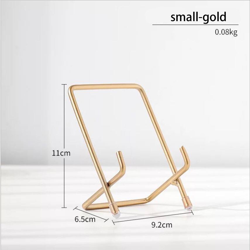 Support de tablette Simple Support en or Rose Support de Support pliant bureau de refroidissement IPAD téléphone Mobile Support universel supports étagère: A-S-Gold