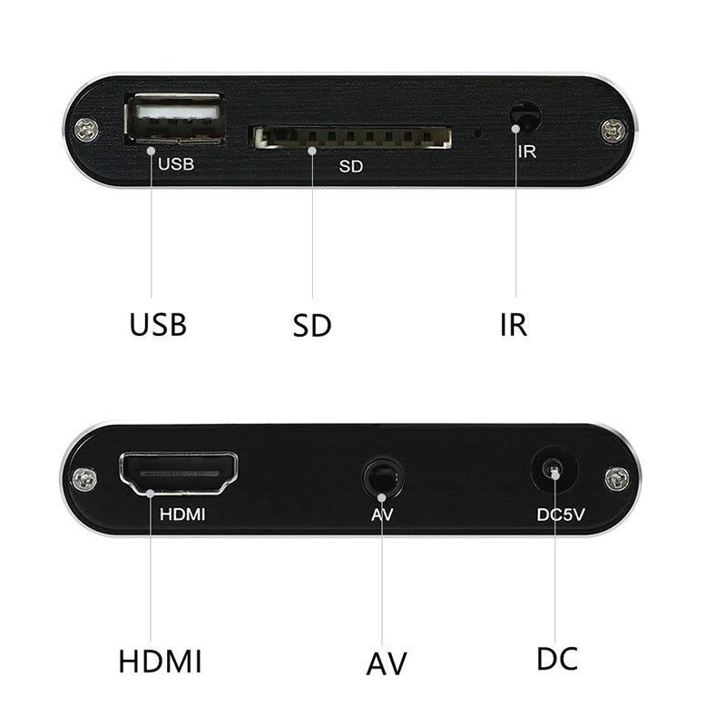 X9 HD Multimedia-Spieler 4K Video Schleife USB Externe Medien-Spieler AD Spieler 4G Lagerung Raum Unterstützung Spielen PPT und PDF