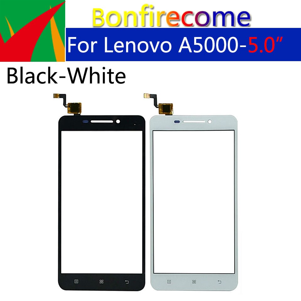 Touchscreen For Lenovo A5000 A 5000 Touch Screen Digitizer LCD Display Front Glass Panel Sensor Replacement 5.0 inch
